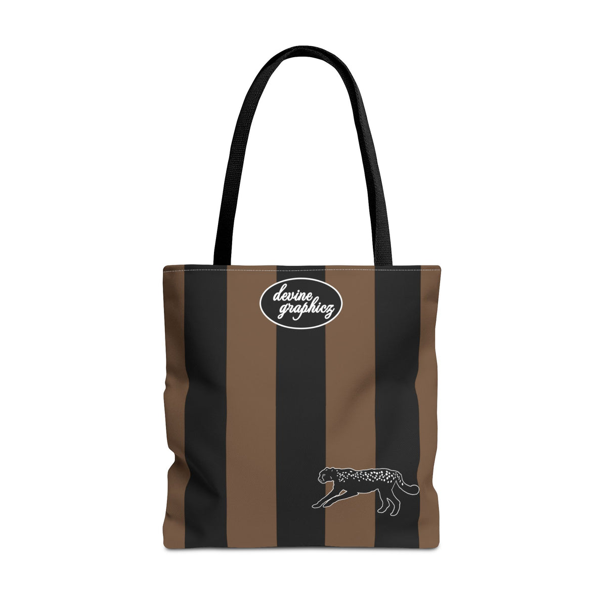 STRIPES - BLACK / BROWN BAG