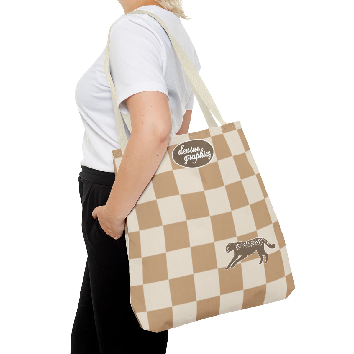 CHECKERBOARD - BEIGE BAG