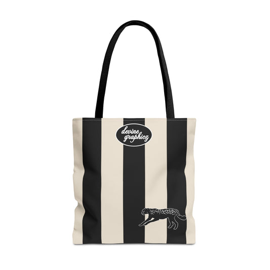 STRIPES - BLACK BAG